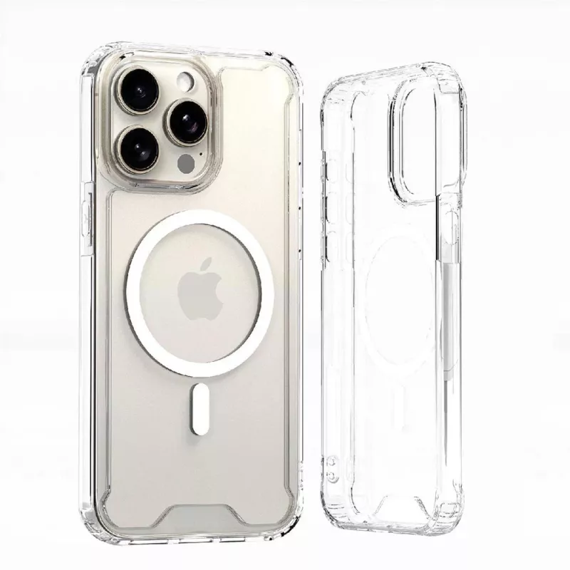 Hurtel Clear Corner Case MagSafe for iPhone 16 Plus, transparent