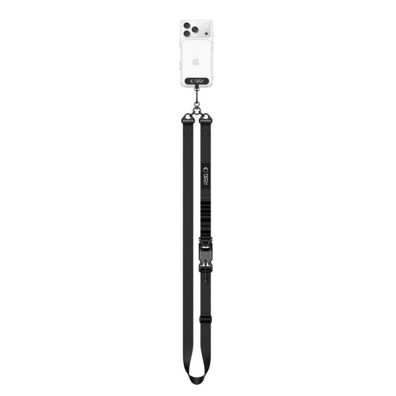 Tech-Protect C9S Rope Crossbody Phone Strap, Black