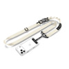 Tech-Protect C9S Rope Crossbody Phone Strap, Nylon, 91–140 cm, Desert Beige