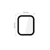 Tech-Protect Glass Flex+ Hybrid Glass for Apple Watch 4 / 5 / 6 / SE 1 / 2 / 3 40 mm, Black (2 pcs)