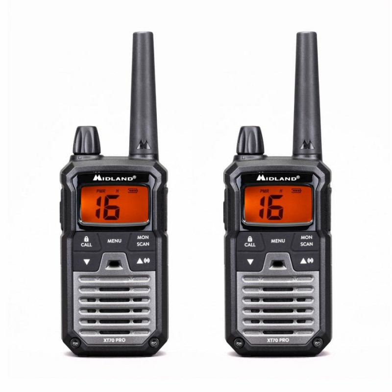 Midland XT70 Pro Duo Walkie Talkie, Black