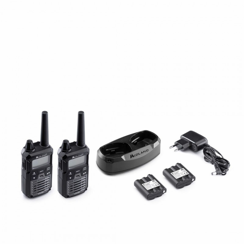 Midland XT70 Pro Duo Walkie Talkie, Black