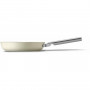 Smeg FPF2002CRM Frying Pan, 20 cm, Ceramic, Stainless Steel Handle, Matte Cream