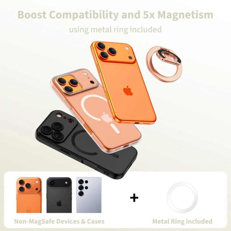 Tech-Protect MMR400 Lamano Magnetic MagSafe Phone Ring, Rose Gold