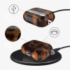 Tech-Protect Lamano Case for Apple AirPods Pro 3, Black and Brown