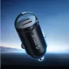 Orico MiniRing MR-30-2C 30W 2x USB-C Car Charger, Black
