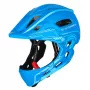 Wozinsky Kids Full Face Bike Helmet with USB Rear Light, size S (52-56 cm), blue