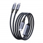 UGREEN L533 2in1 USB-C Cable, USB-C to 2x USB-C PD 140W, 2 m, Black