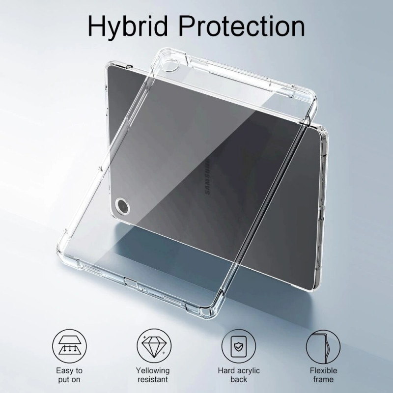 Tech-Protect FlexAir Tablet Case for Samsung Galaxy Tab A9 / A11 8.7 (X110 / X115 / X133 / X135), Clear