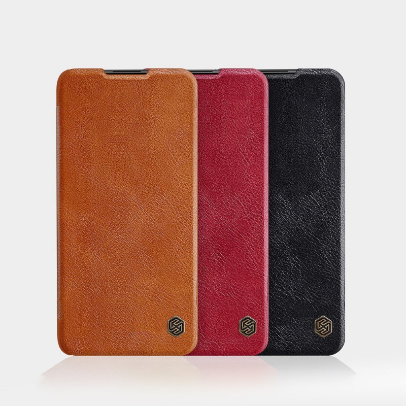 [CR] Nillkin Qin Case for Xiaomi Redmi Note 9T 5G, Brown (consumer return)