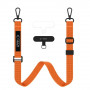 Tech-Protect C6S Rope Crossbody Phone Lanyard, Cosmic Orange