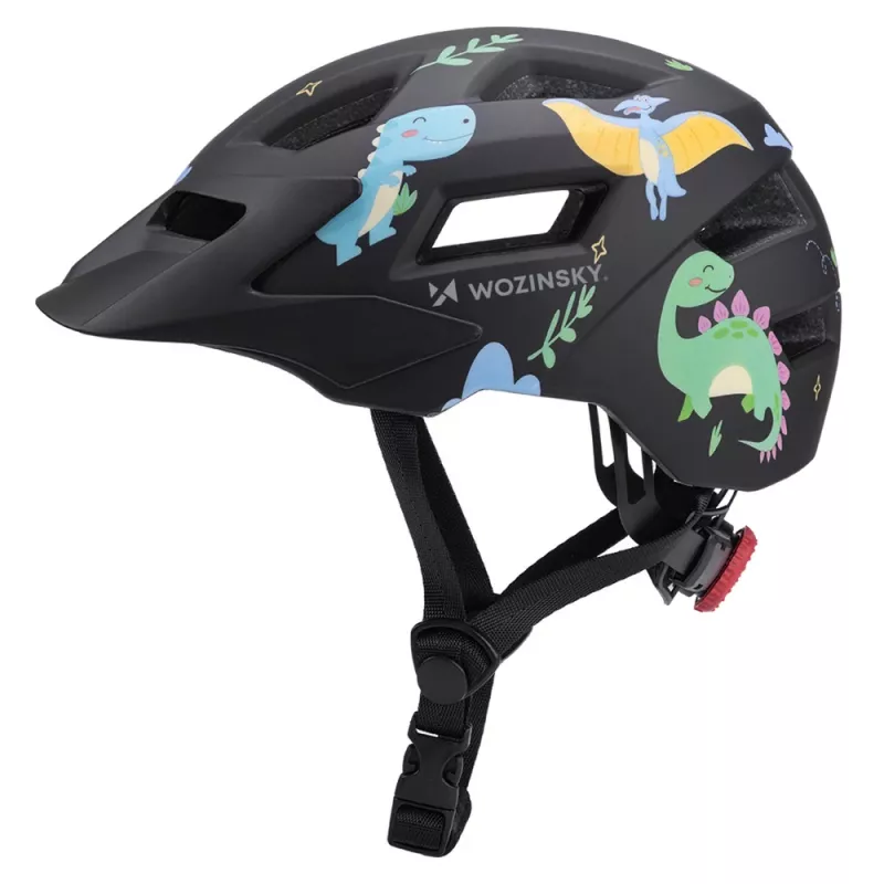 Wozinsky Children's MTB Bike Helmet with Detachable Visor, size XS (48-52 cm), black