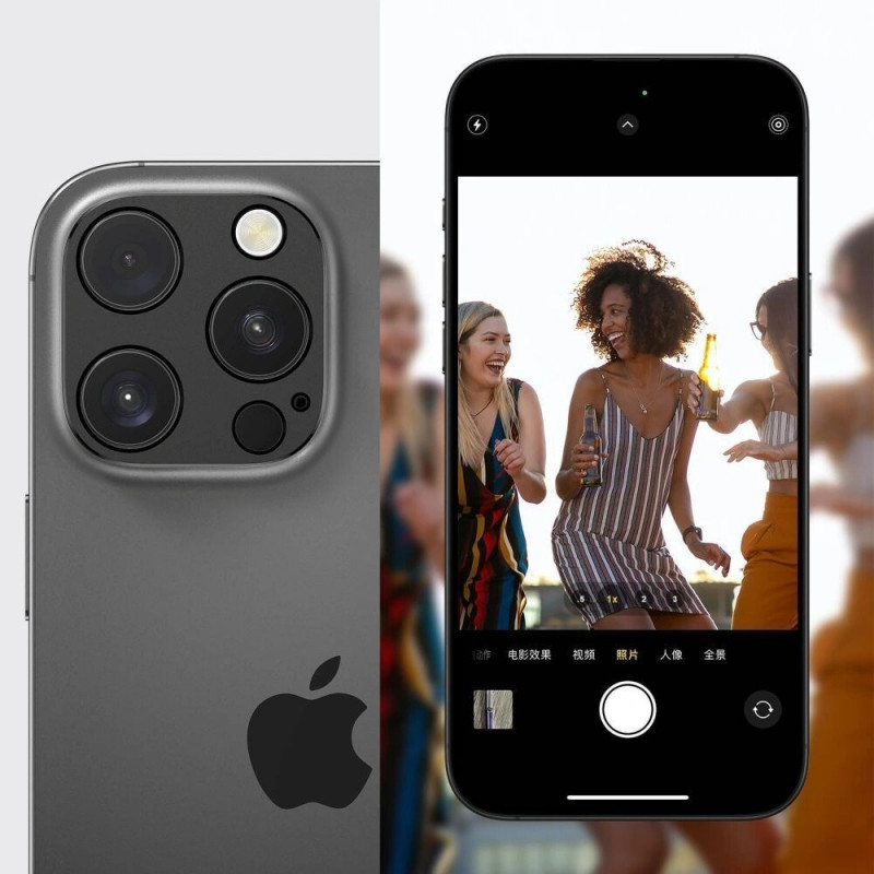 Tech-Protect Camalloy Fit+ camera cover for Apple iPhone 17 Pro, Cosmic Orange