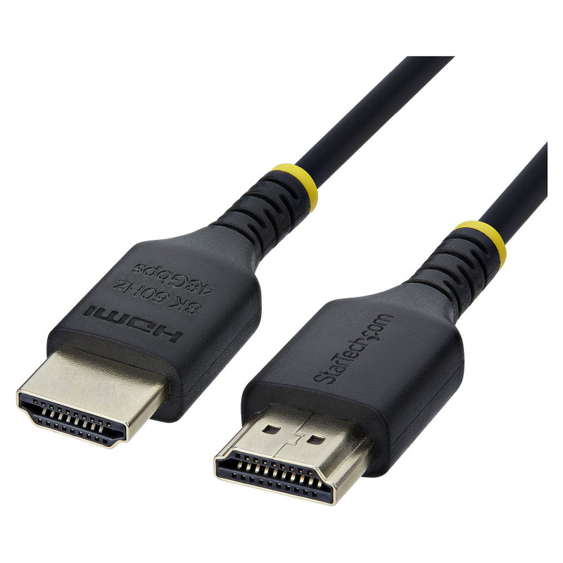 StarTech.com HDMI21-CBL-SLIM-1M Ultra High Speed HDMI 2.1 Cable, 1 m, Black