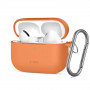 Tech-Protect Silicone Hook case for Apple AirPods Pro 3, Cosmic Orange