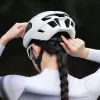 Rockbros LK-15 Carbon Fiber Bike Helmet 58-62cm, Light Gray
