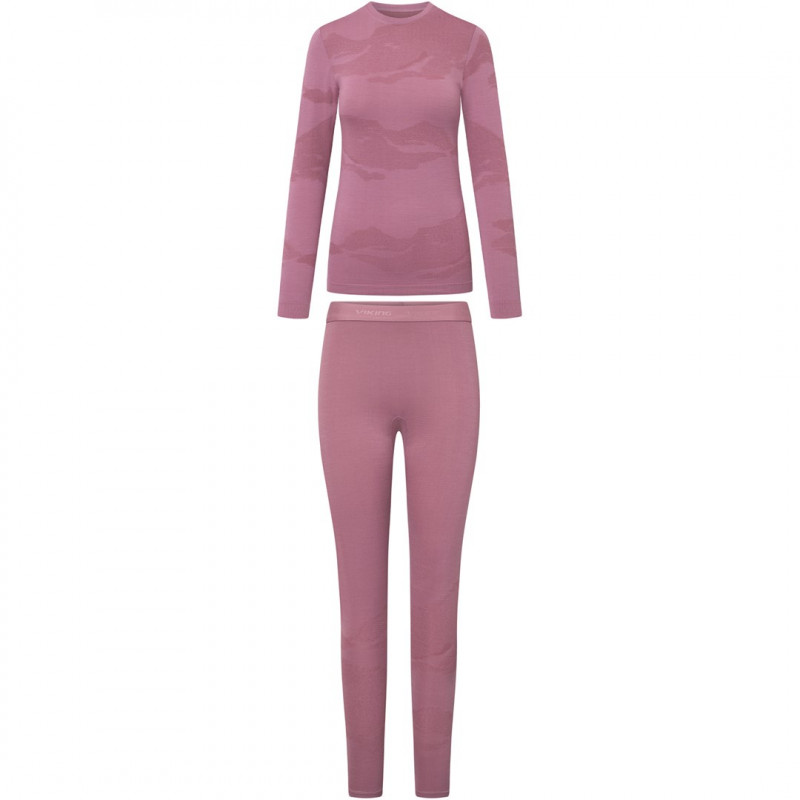 Viking Gasher Lady Set Merino Women's Underwear, Pink, S