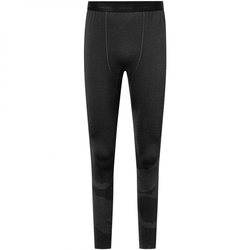 VIKING Gasher Man Set Merino Men's Thermoactive Underwear Set, size L, black