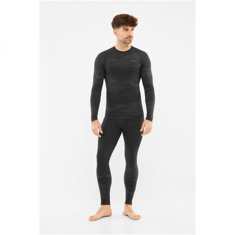 VIKING Gasher Man Set Merino Men's Thermoactive Underwear Set, size L, black