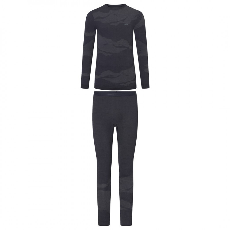 VIKING Gasher Man Set Merino Men's Underwear, size L, navy blue