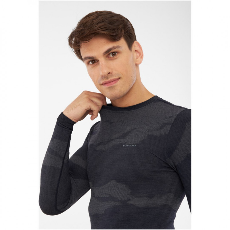 VIKING Gasher Man Set Merino Men's Underwear, size M, navy blue