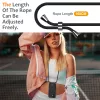 iPhone 17 TPU Case with Card Holder and Crossbody Lanyard, black
