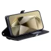 Hurtel Samsung Galaxy A56 5G PU Leather Wallet Case with Stand Function and Straps, black