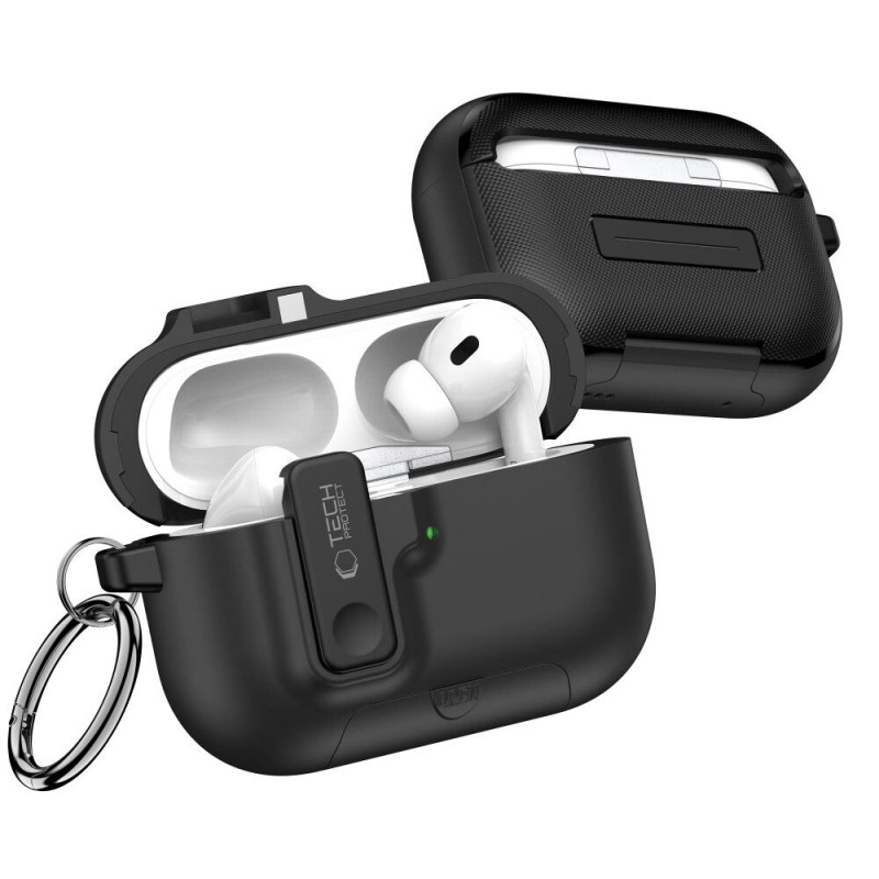 Tech-Protect Slim Hook case for Apple AirPods Pro 3, Black