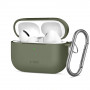 Tech-Protect Silicone Hook case for Apple AirPods Pro 3, Olive Green