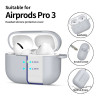 Tech-Protect Silicone Hook case for Apple AirPods Pro 3, Crayon Grey