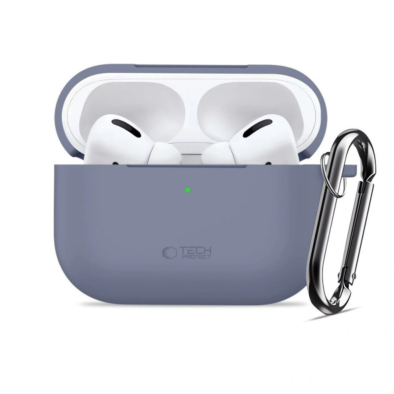 Tech-Protect Silicone Hook case for Apple AirPods Pro 3, Baby Blue