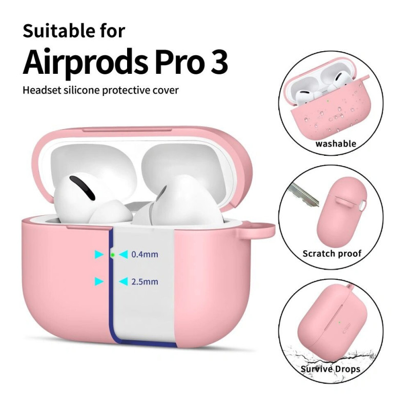 Tech-Protect Silicone Hook Case Apple AirPods Pro 3 Pink