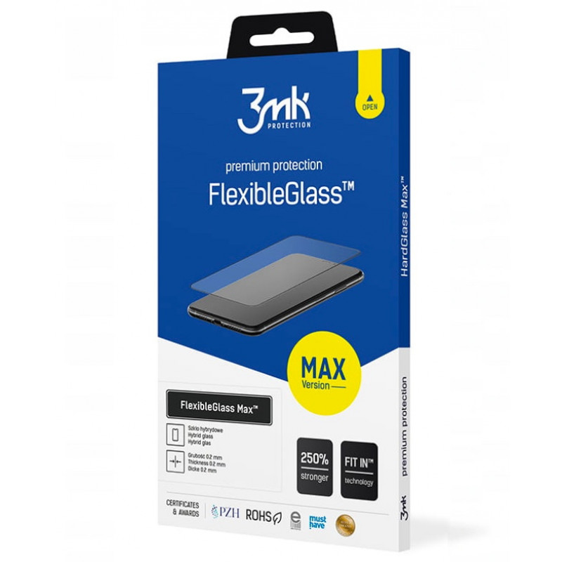 3MK FlexibleGlass Max hybrid glass for Samsung Galaxy S22+, black