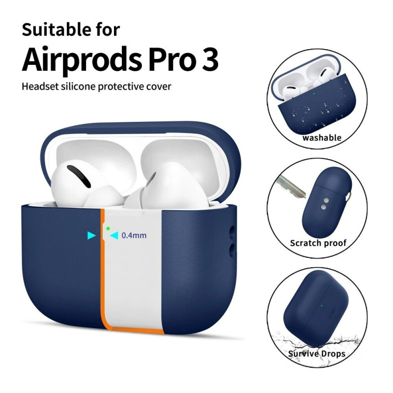 Tech-Protect Silicone Case Apple AirPods Pro 3 Navy Blue