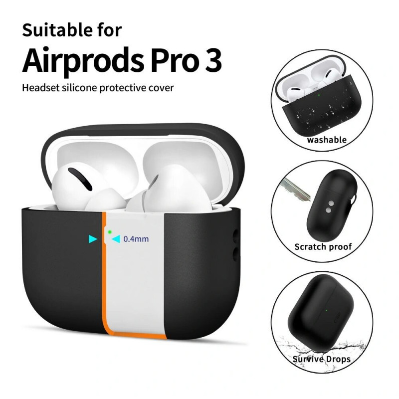Tech-Protect Silicone Case Apple AirPods Pro 3 Black