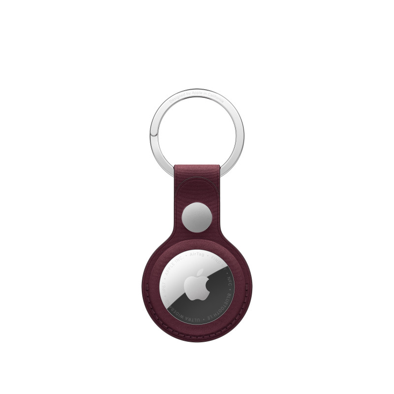 Apple AirTag FineWoven Key Ring, Burgundy