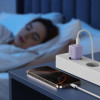 Tech-Protect NCM25 USB-C wall charger PD 25W, Baby Purple