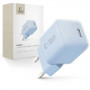 Tech-Protect NCM25 USB-C wall charger PD 25W, Baby Blue