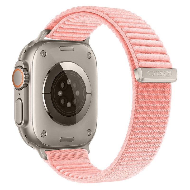 Tech-Protect NylonLoop band for Apple Watch 8 / 9 / 10 / 11 / 12 / SE (40 / 41 / 42 mm), Blush Pink