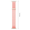 Tech-Protect NylonLoop band for Apple Watch 8 / 9 / 10 / 11 / 12 / SE (40 / 41 / 42 mm), Blush Pink