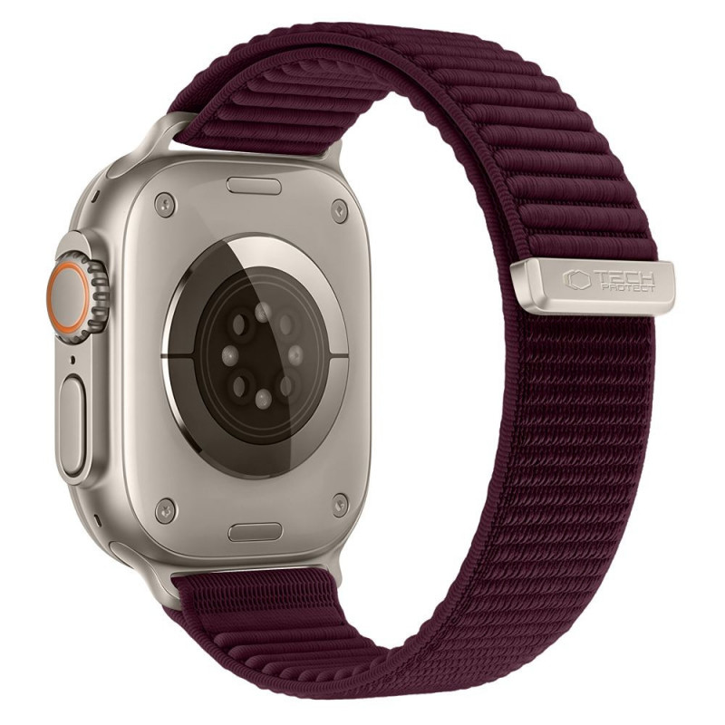 Tech-Protect NylonLoop band for Apple Watch 8 / 9 / 10 / 11 / 12 / SE (40 / 41 / 42 mm), Deep Burgundy