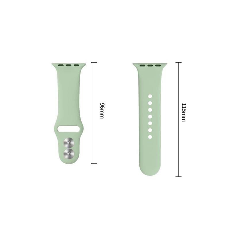 Tech-Protect Silicone band for Apple Watch 8 / 9 / 10 / 11 / 12 / SE (40 / 41 / 42 mm), Pistachio