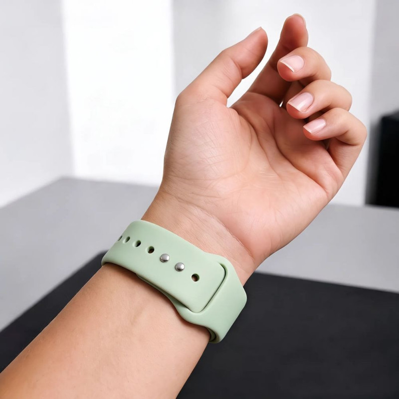 Tech-Protect Silicone band for Apple Watch 8 / 9 / 10 / 11 / 12 / SE (40 / 41 / 42 mm), Pistachio
