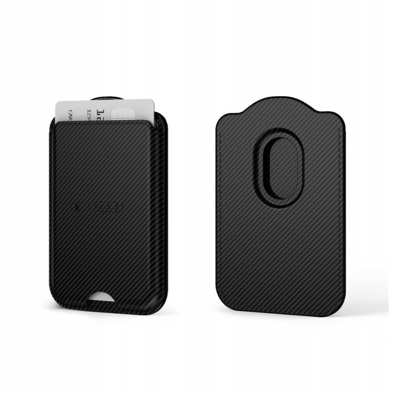 Tech-Protect CH02 MagWallet MagSafe universal magnetic card holder, Carbon