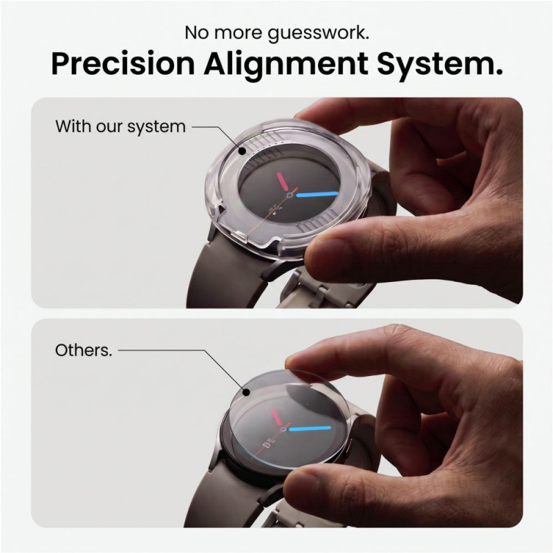 Tech-Protect Easy Set+ Tempered Glass for Samsung Galaxy Watch Ultra 2 2026 47 mm, Clear (2 pcs)