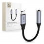 Tech-Protect Ultraboost USB-C to 3.5 mm Mini Jack DAC Adapter, Iron Grey