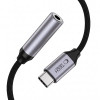 Tech-Protect Ultraboost USB-C to 3.5 mm Mini Jack DAC Adapter, Iron Grey