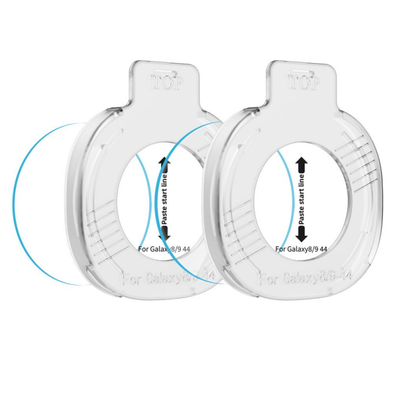Tech-Protect Easy Set+ Tempered Glass for Samsung Galaxy Watch 8 / 9 44 mm, Clear (2 pcs)