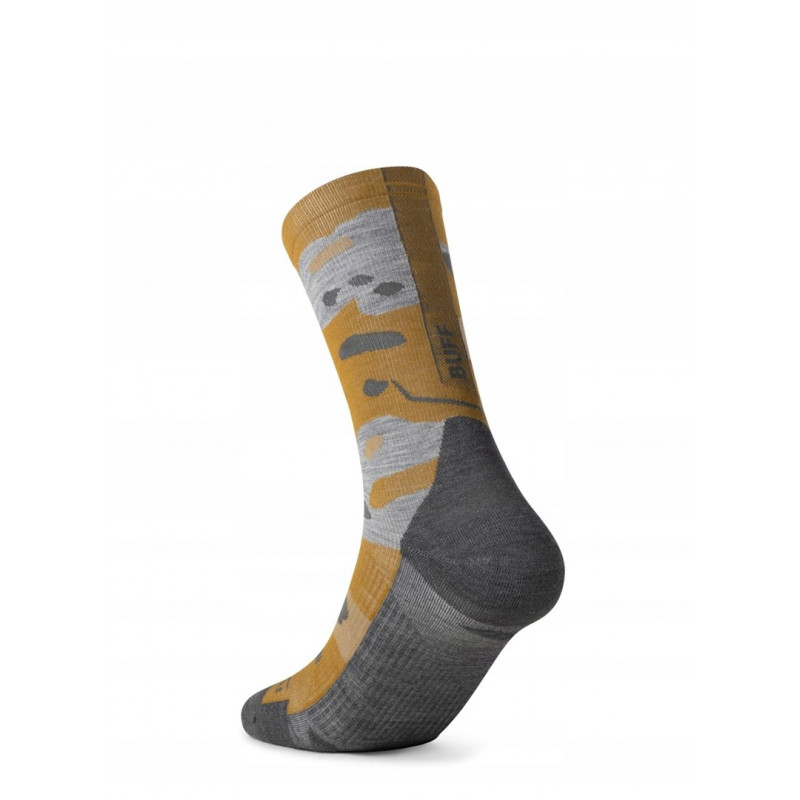 Buff Merino Lightweight Crew Sock LWC2, Umber Khaki, L