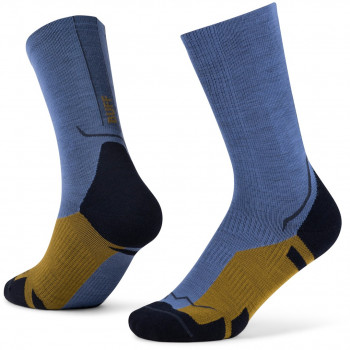 Buff Merino Lightweight Crew Sock LWC4, Blue, L